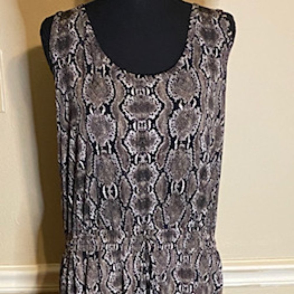 Calvin Klein Snake Print Sleeveless Jumper